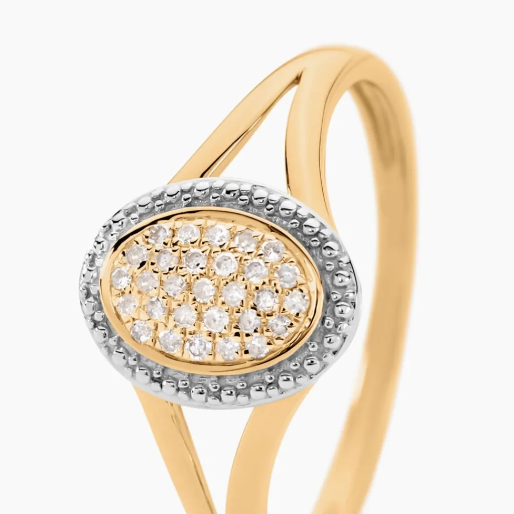 Histoire d'Or Bague Or Jaune Finola Diamants Outlet