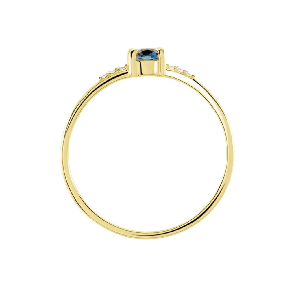 Histoire d'Or Bague Or Jaune Jehane Topaze Oxydes De Zirconium or jaune topaze bleu london New
