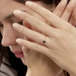 Histoire d'Or Bague Or Jaune Jehane Topaze Oxydes De Zirconium or jaune topaze bleu london New