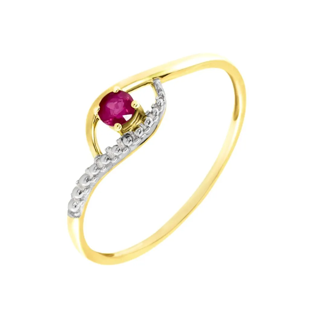 Histoire d'Or Bague Or Jaune Karmele Rubis or jaune rubis