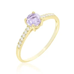 Histoire d'Or Bague Or Jaune Manon Améthyste or jaune améthyste violet New