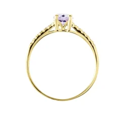 Histoire d'Or Bague Or Jaune Manon Améthyste or jaune améthyste violet New