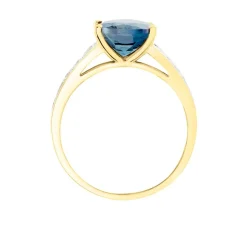 Histoire d'Or Bague Or Jaune Marie-camille Topaze Oxydes De Zirconium or jaune topaze london blue Outlet