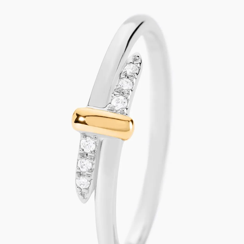 Histoire d'Or Bague Or Jaune Oxyde De Zirconium Hot