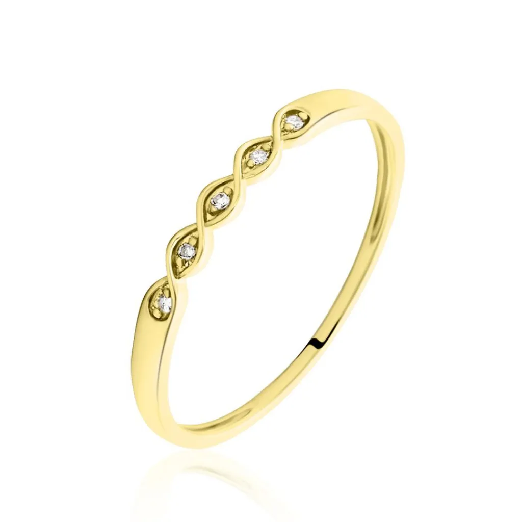 Histoire d'Or Bague Or Jaune Terance Diamants New