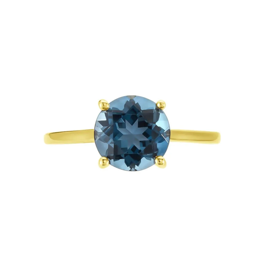 Histoire d'Or Bague Or Jaune Wilfreda Topaze or jaune topaze bleu london New
