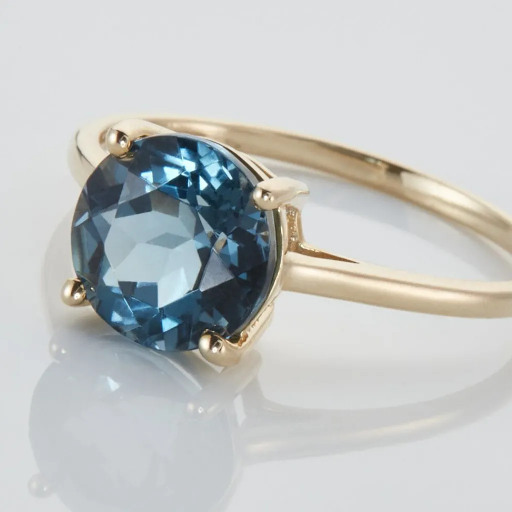 Histoire d'Or Bague Or Jaune Wilfreda Topaze or jaune topaze bleu london New