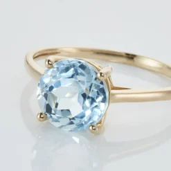 Histoire d'Or Bague Or Jaune Wilfreda Topaze or jaune topaze bleu sky Hot