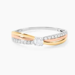 Histoire d'Or Bague Or Tricolore Peregrine Oxyde De Zirconium Outlet