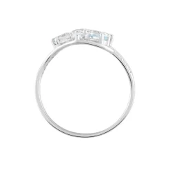 Histoire d'Or Bague Orchidee Or Blanc Topaze Oxyde De Zirconium or blanc topaze bleue Outlet
