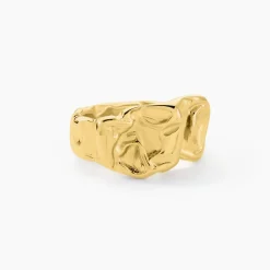 Histoire d'Or Bague Organic Acier Jaune Outlet