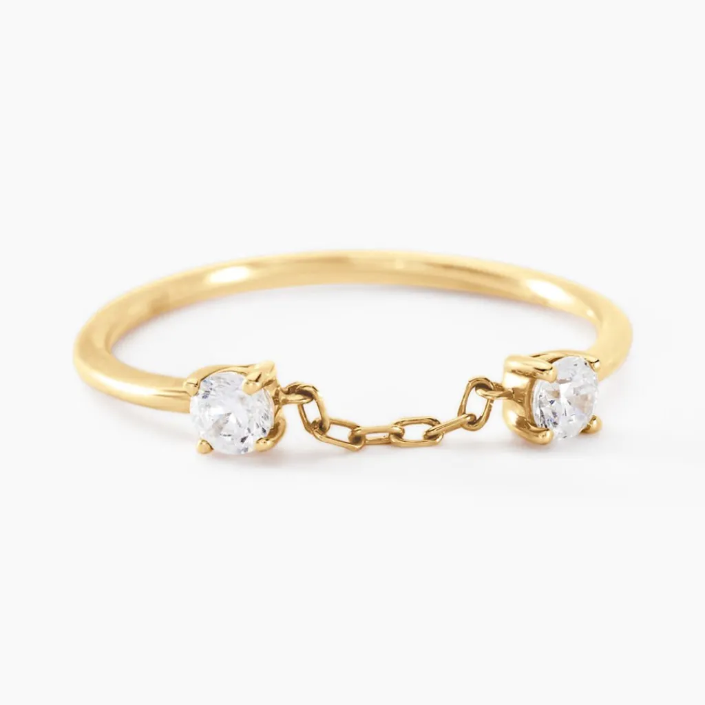 Histoire d'Or Bague Orion Or Jaune Oxyde De Zirconium Hot