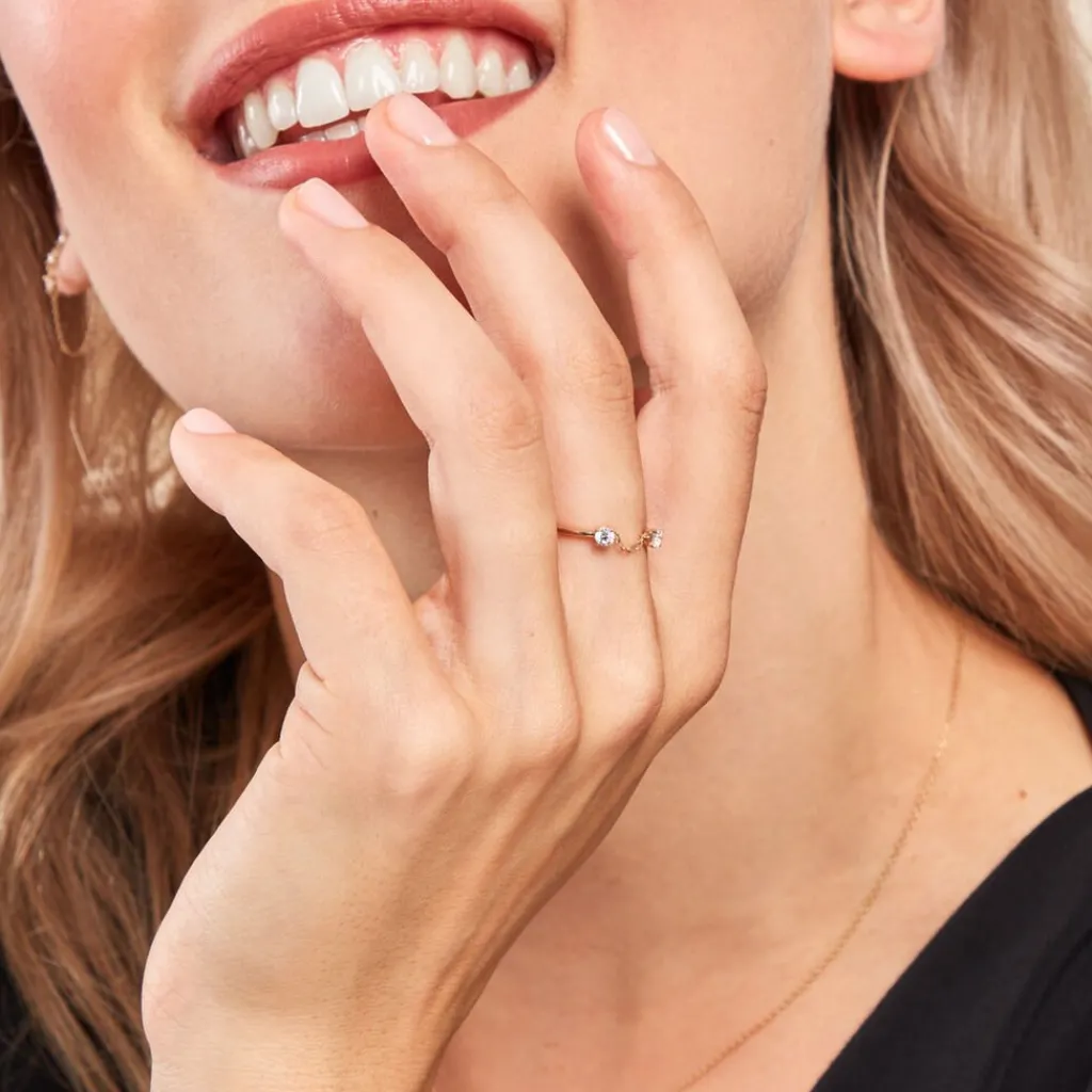 Histoire d'Or Bague Orion Or Jaune Oxyde De Zirconium Hot