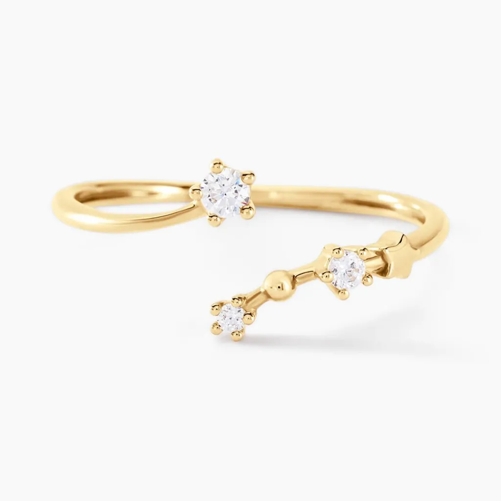 Histoire d'Or Bague Orion Or Jaune Oxyde De Zirconium Outlet