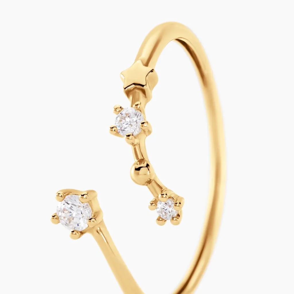 Histoire d'Or Bague Orion Or Jaune Oxyde De Zirconium Outlet