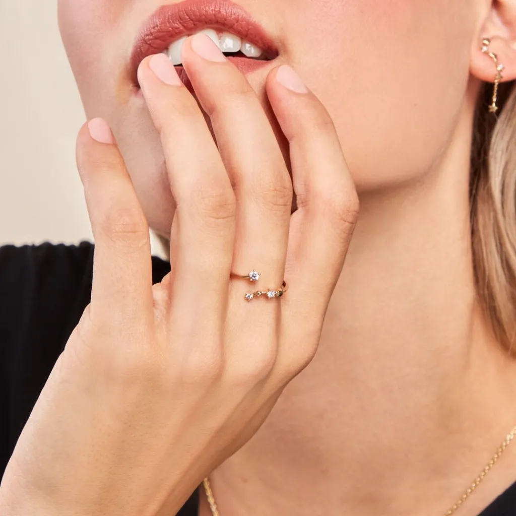 Histoire d'Or Bague Orion Or Jaune Oxyde De Zirconium Outlet