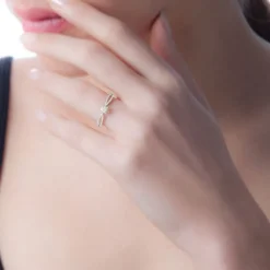 Histoire d'Or Bague Orphee Or Blanc Diamant New