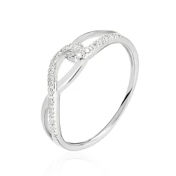 Histoire d'Or Bague Osanna Or Blanc Diamant Clearance