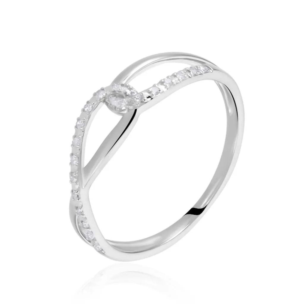 Histoire d'Or Bague Osanna s or blanc diamant Outlet
