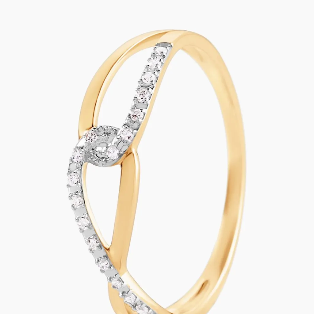 Histoire d'Or Bague Osanna s or jaune diamant Clearance