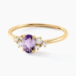 Histoire d'Or Bague Pansy Or Jaune Améthyste Oxyde De Zirconium or jaune améthyste violet Online