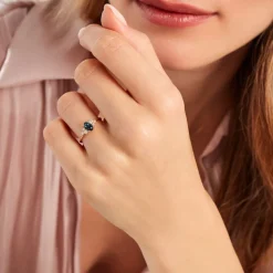 Histoire d'Or Bague Pansy Or Jaune Topaze Oxyde De Zirconium or jaune topaze bleu london Best