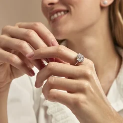 Histoire d'Or Bague Peppi Argent Blanc Oxyde De Zirconium Outlet