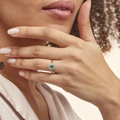 Histoire d'Or Bague Perez Argent Blanc Oxyde De Zirconium argent blanc oxyde jaune New