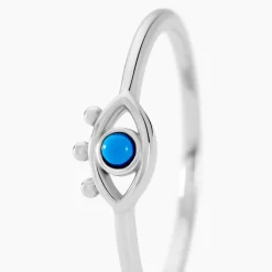 Histoire d'Or Bague Pernelle Argent Blanc Turquoise Discount