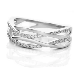 Histoire d'Or Bague Peronele Argent Blanc Oxyde De Zirconium Online