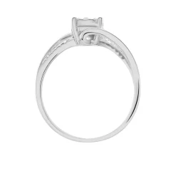 Histoire d'Or Bague  Petunia or blanc diamant New