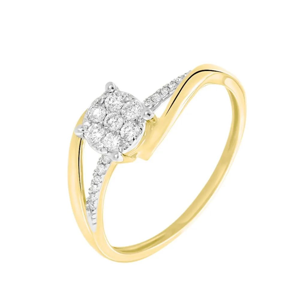 Histoire d'Or Bague Petunia or jaune diamant Online