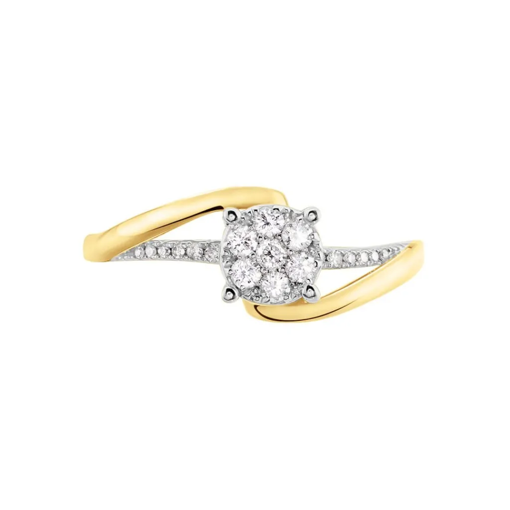 Histoire d'Or Bague Petunia or jaune diamant Online