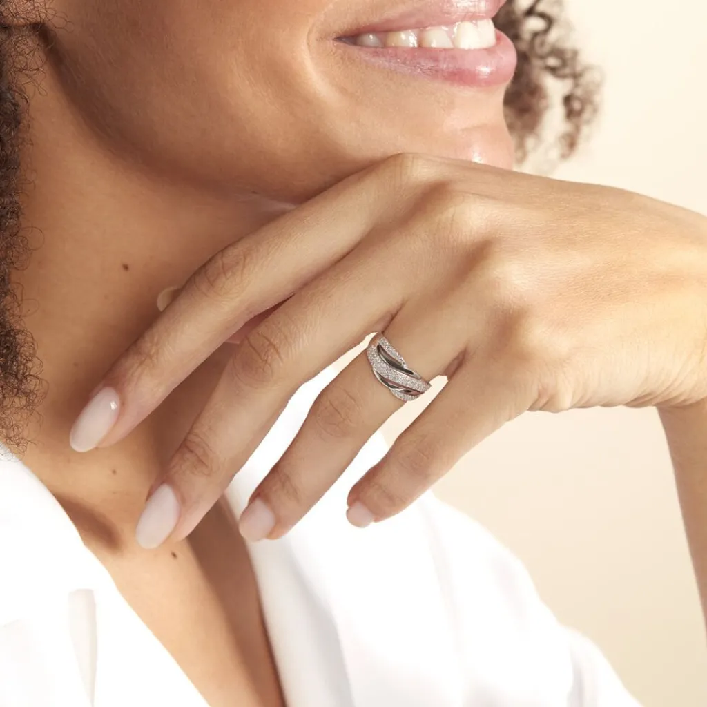 Histoire d'Or Bague Phaedra Or Blanc Diamant Clearance