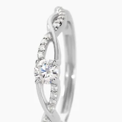 Histoire d'Or Bague Phoebus Argent Blanc Oxyde De Zirconium Best