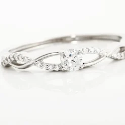 Histoire d'Or Bague Phoebus Argent Blanc Oxyde De Zirconium Best