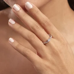 Histoire d'Or Bague Phoebus Argent Blanc Oxyde De Zirconium Best