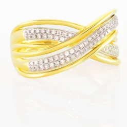 Histoire d'Or Bague Pivoine Or Jaune Diamant New