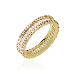 Histoire d'Or Bague Plaqué Or Gallez Oxydes De Zirconium Clearance