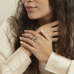 Histoire d'Or Bague Plaqué Or Jaune Chaili Sale