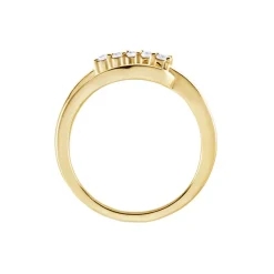 Histoire d'Or Bague Plaqué Or Jaune Ciera Oxydes De Zirconium