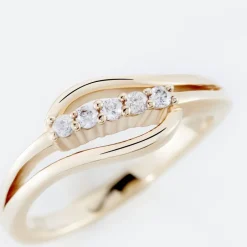 Histoire d'Or Bague Plaqué Or Jaune Ciera Oxydes De Zirconium