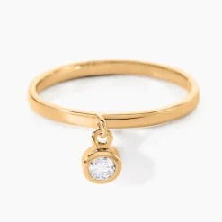 Histoire d'Or Bague Plaqué Or Jaune Lynnha Oxyde De Zirconium Hot