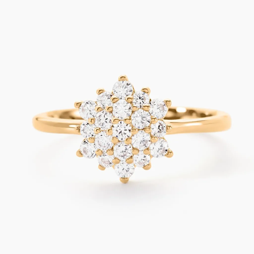 Histoire d'Or Bague Plaqué Or Sadoth Oxyde De Zirconium New