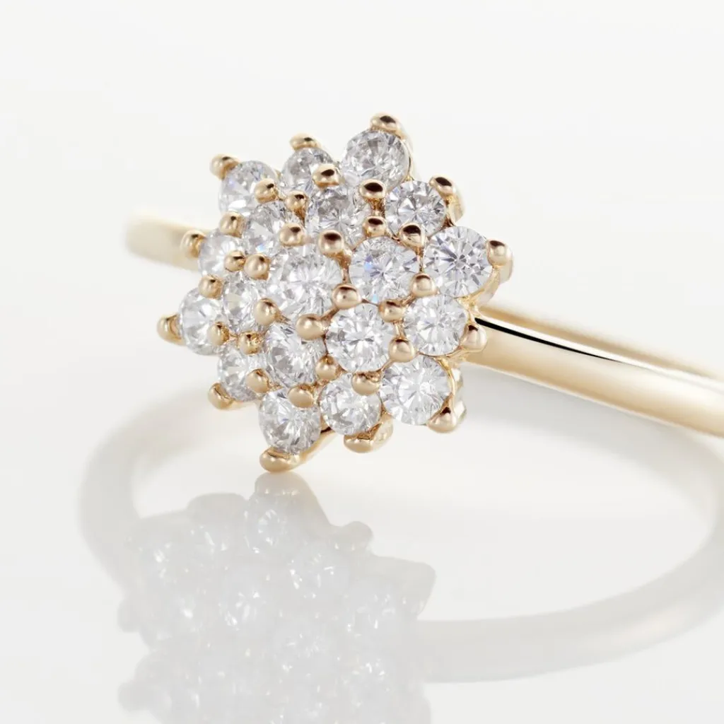 Histoire d'Or Bague Plaqué Or Sadoth Oxyde De Zirconium New