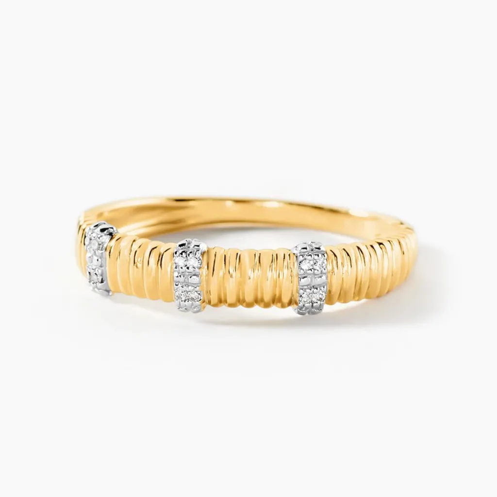 Histoire d'Or Bague Precious Line Or Jaune Diamant Outlet