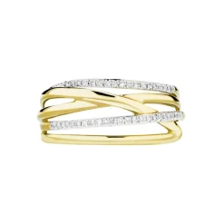 Histoire d'Or Bague Presilia Or Jaune Diamant New