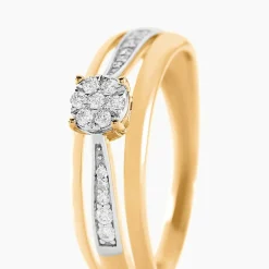 Histoire d'Or Bague Primrose Or Jaune Diamant New