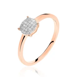 Histoire d'Or Bague Princesse Or Rose Diamant Discount
