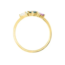 Histoire d'Or Bague Printemps Précieux Or Jaune Topaze Améthyste Online